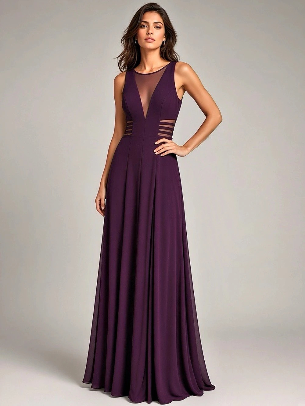 Women's Purple Maxi Dress Like New